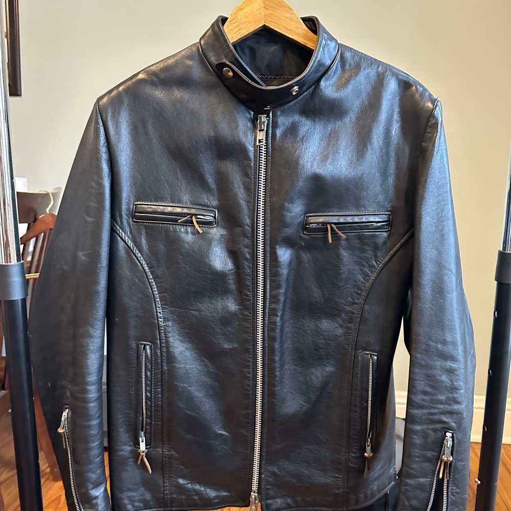 Vintage Brimaco Black Leather Jacket for Men